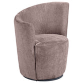Orleans Furniture - Coaster - Nueva Upholstered Swivel Chair Curved Backrest Blush - 907528