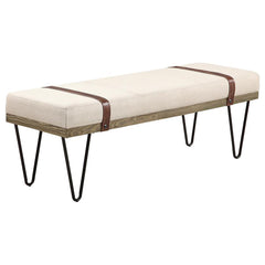 Orleans Furniture - Coaster - Austin Fabric Upholstered Accent Bench Beige - 910258