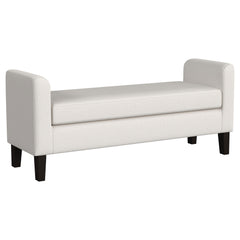 Orleans Furniture - Coaster - Rex Fabric Upholstered Accent Bench with Armrests Vanilla - 910260