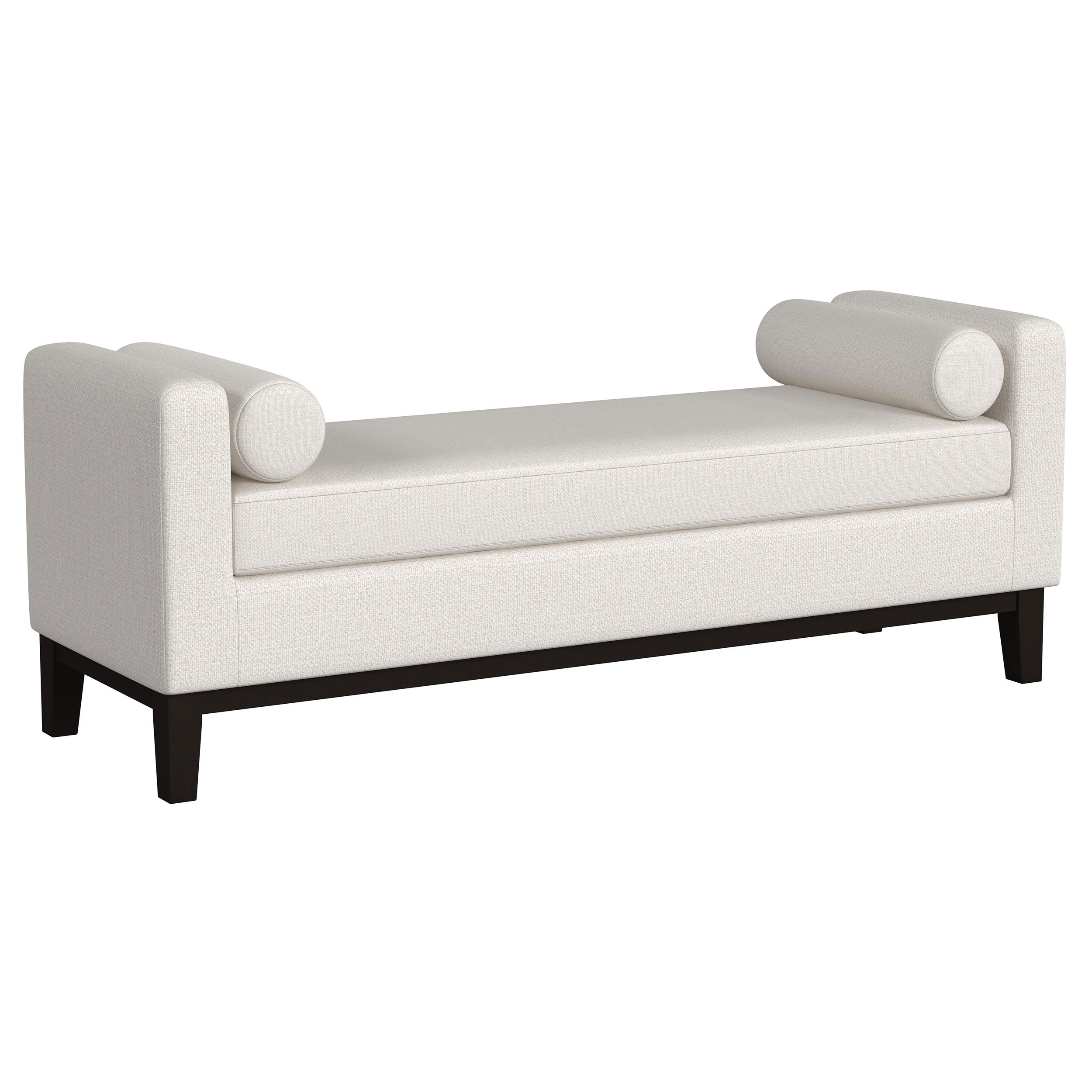 Orleans Furniture - Coaster - Rosie Upholstered Accent Bench with Armrests Vanilla - 910270