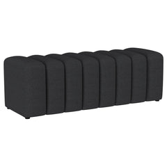 Orleans Furniture - Coaster - Summer Fabric Upholstered Tufted Accent Bench Charcoal - 910294
