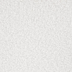 Zena Faux Sheepskin Upholstered Round Ottoman Ivory