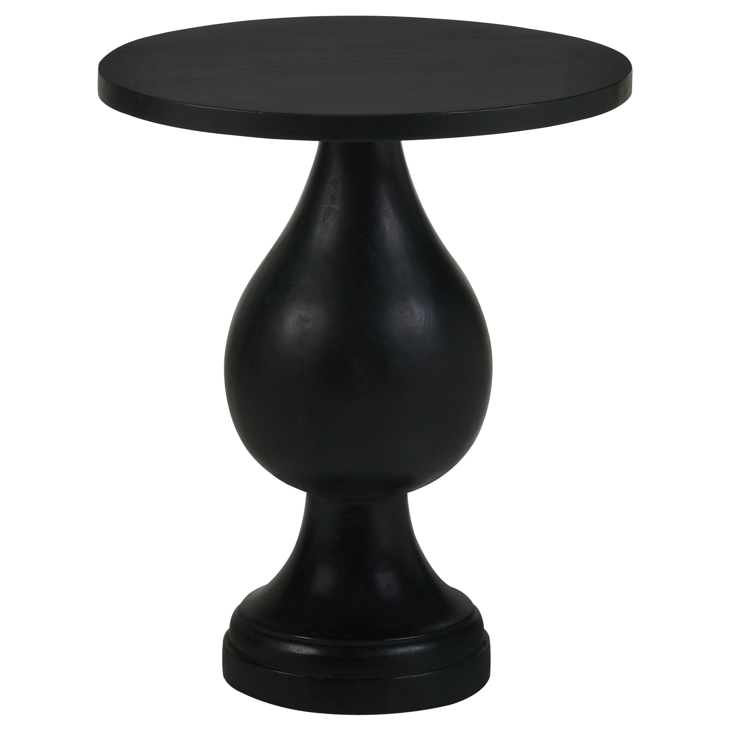 Orleans Furniture - Coaster - Dianella Round Pedestal Base Accent Side Table Black Stain - 915108