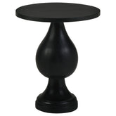 Orleans Furniture - Coaster - Dianella Round Pedestal Base Accent Side Table Black Stain - 915108