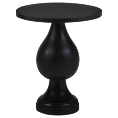 Orleans Furniture - Coaster - Dianella Round Pedestal Base Accent Side Table Black Stain - 915108