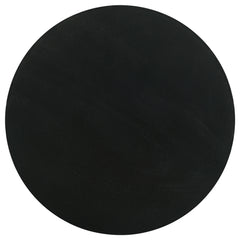 Dianella Round Pedestal Base Accent Side Table Black Stain