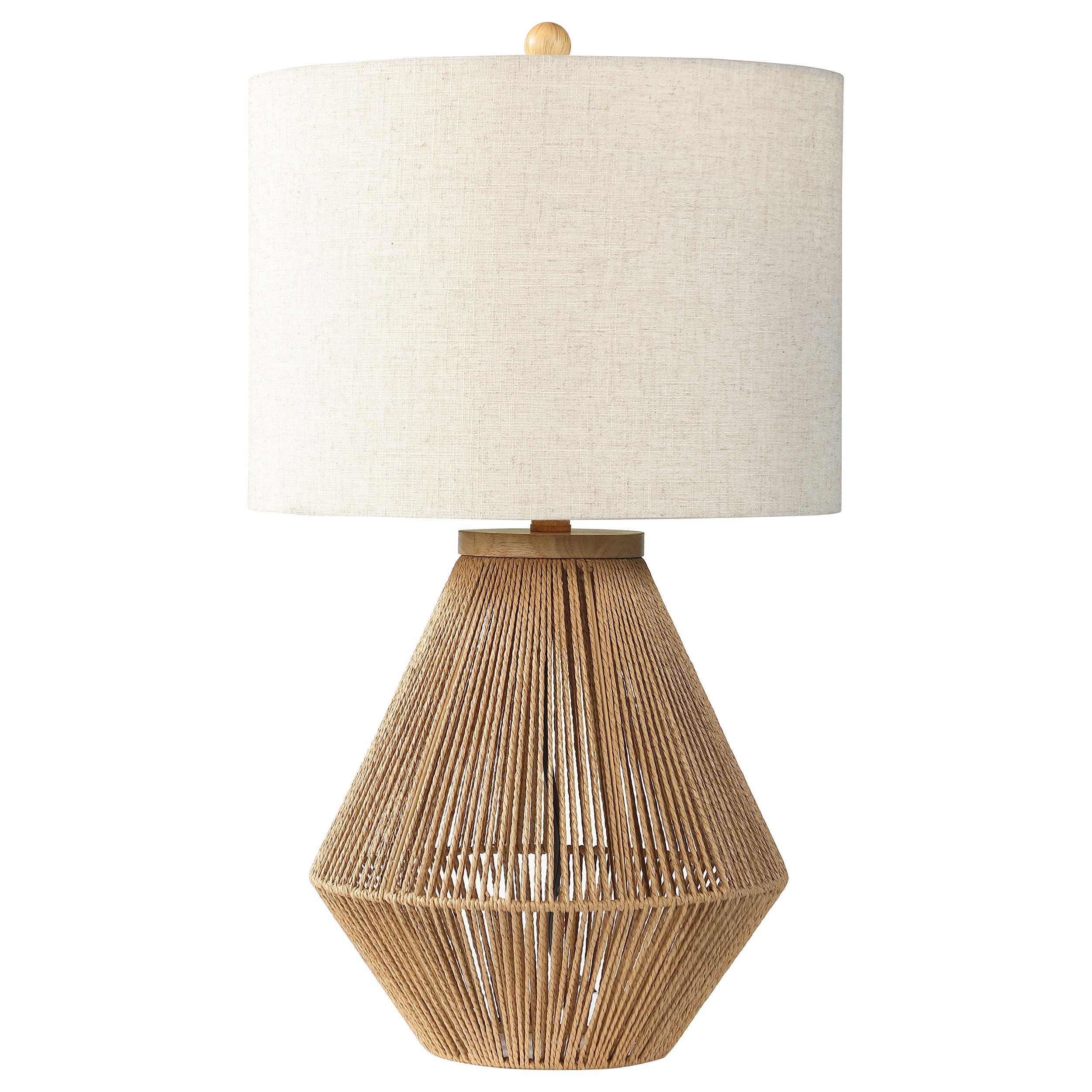 Orleans Furniture - Coaster - Pryor Drum Shade Handwoven Rope Table Lamp Natural - 920011