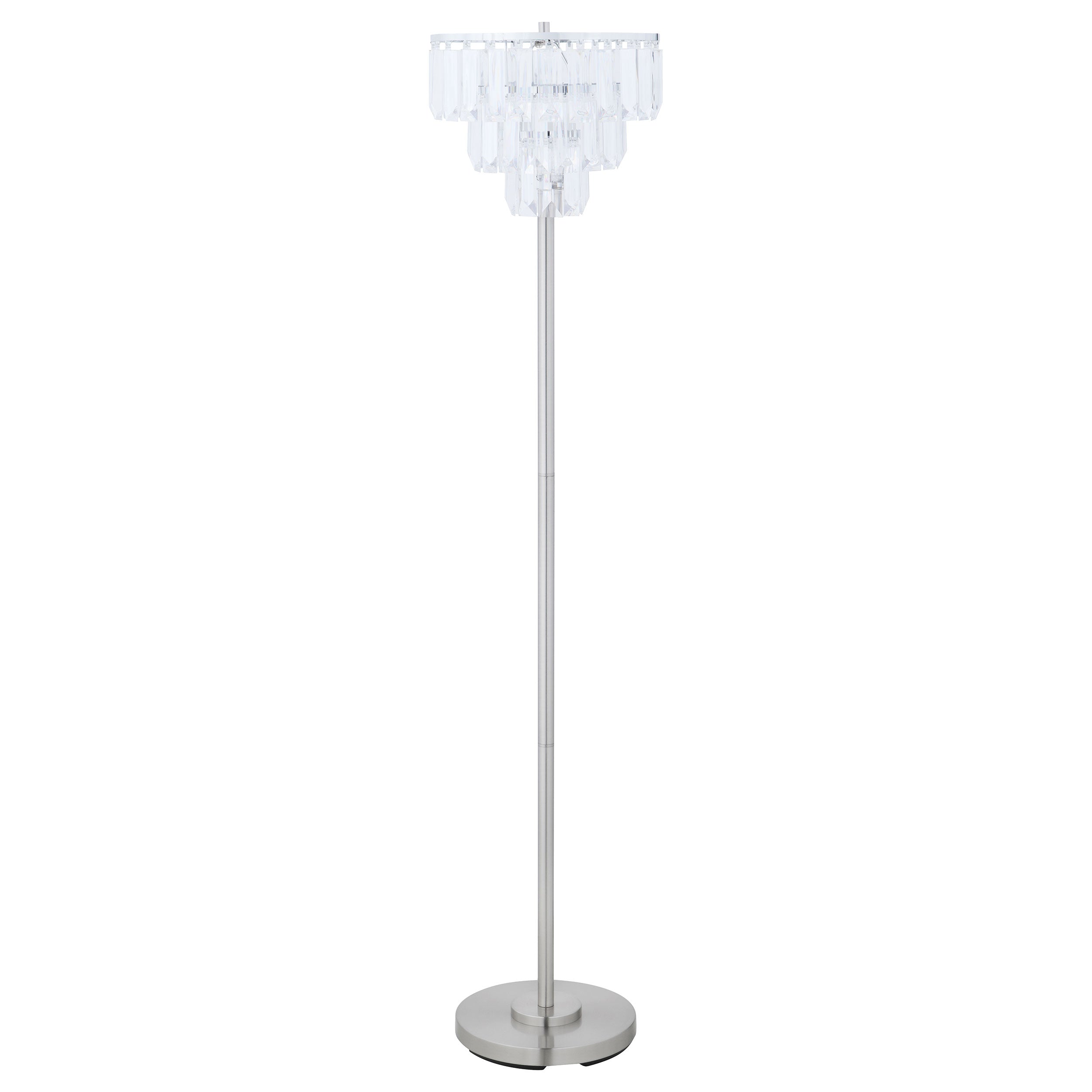 Orleans Furniture - Coaster - Anya 61-inch Hanging Crystal Metal Floor Lamp Chrome - 920067