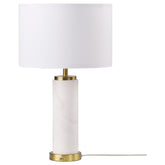 Orleans Furniture - Coaster - Lucius 25-inch Drum Shade Marble Body Table Lamp White - 920208