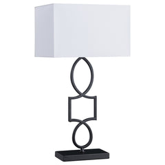 Orleans Furniture - Coaster - Leorio 29-inch Rectangular Shade Metal Table Lamp Black - 920217