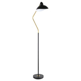 Orleans Furniture - Coaster - Lucien 69-inch Dome Shade Metal Task Floor Lamp Black - 920223