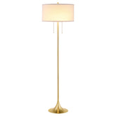 Orleans Furniture - Coaster - Elmira 65-inch Drum Shade Metal Floor Lamp Gold - 920240
