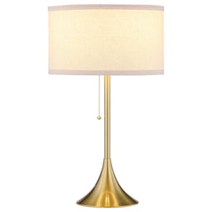 Orleans Furniture - Coaster - Elmira 24-inch Drum Shade Metal Table Lamp Gold - 920241