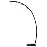 Orleans Furniture - Coaster - Cody 78-inch Spherical 5-light Arc Metal Floor Lamp Black - 920242
