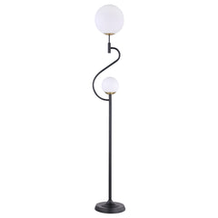 Orleans Furniture - Coaster - Dacki 69-inch Dual Spherical Bulb Metal Floor Lamp Black - 920243