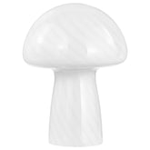Orleans Furniture - Coaster - Kanaby Mushroom Shaped Glass Bedside Table Lamp White - 920249