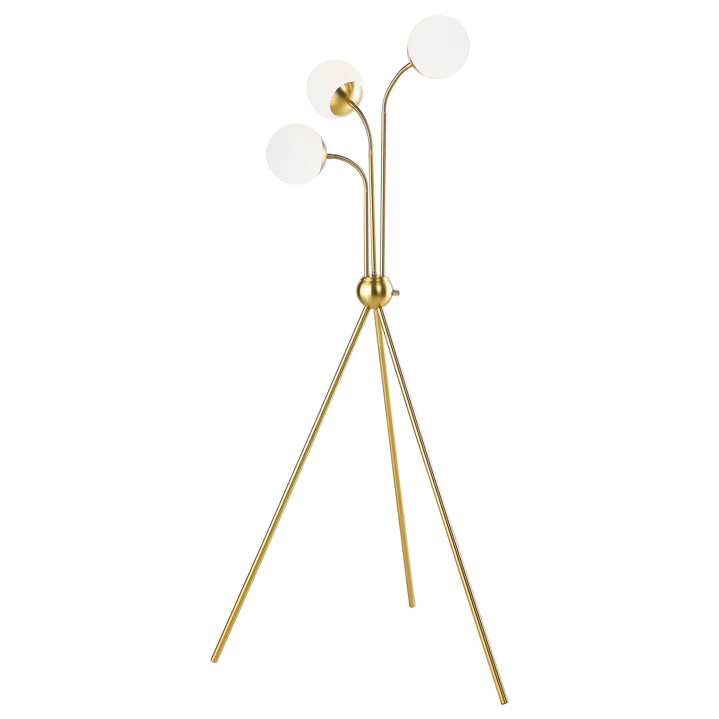 Orleans Furniture - Coaster - Miley 66-inch Spherical Bulb Tripod Tree Floor Lamp Gold - 920293