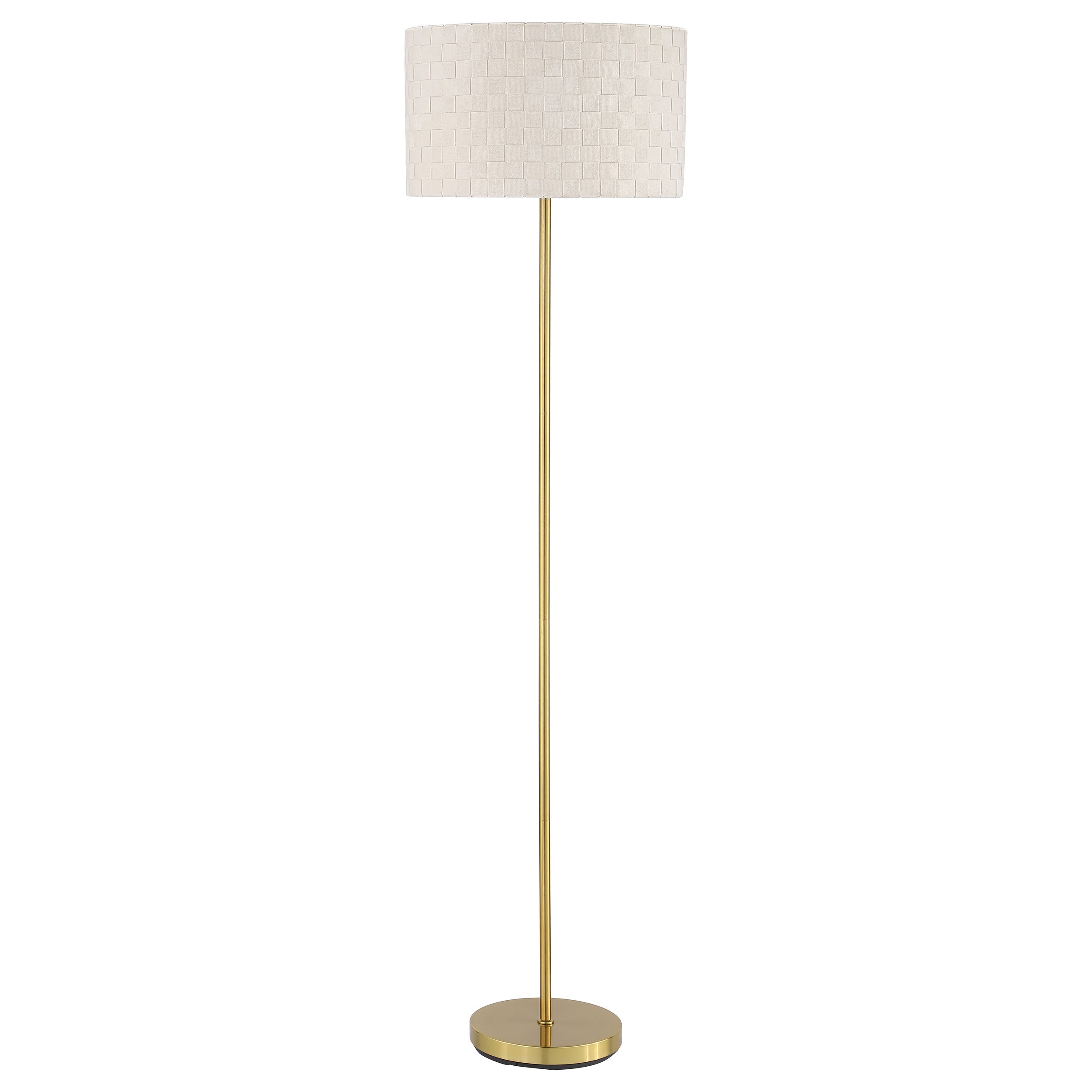 Orleans Furniture - Coaster - Ramiro 66-inch Drum Shade Metal Floor Lamp Gold - 920303
