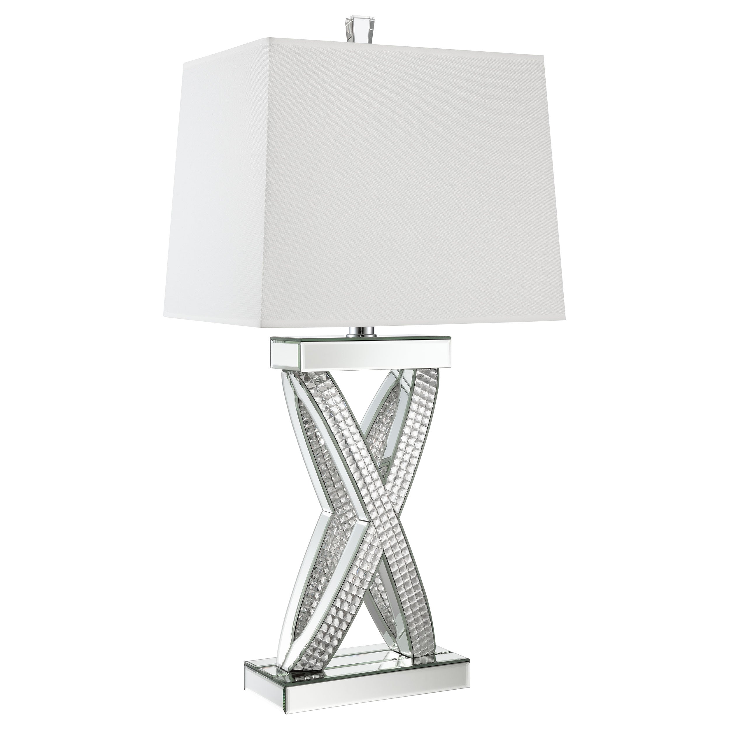 Orleans Furniture - Coaster - Dominick 31-inch Tapered Mirrored Acrylic Table Lamp Silver - 923289
