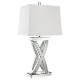 Orleans Furniture - Coaster - Dominick 31-inch Tapered Mirrored Acrylic Table Lamp Silver - 923289