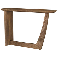 Orleans Furniture - Coaster - Fletcher Oval Solid Mango Wood Entryway Console Table Brown - 930030