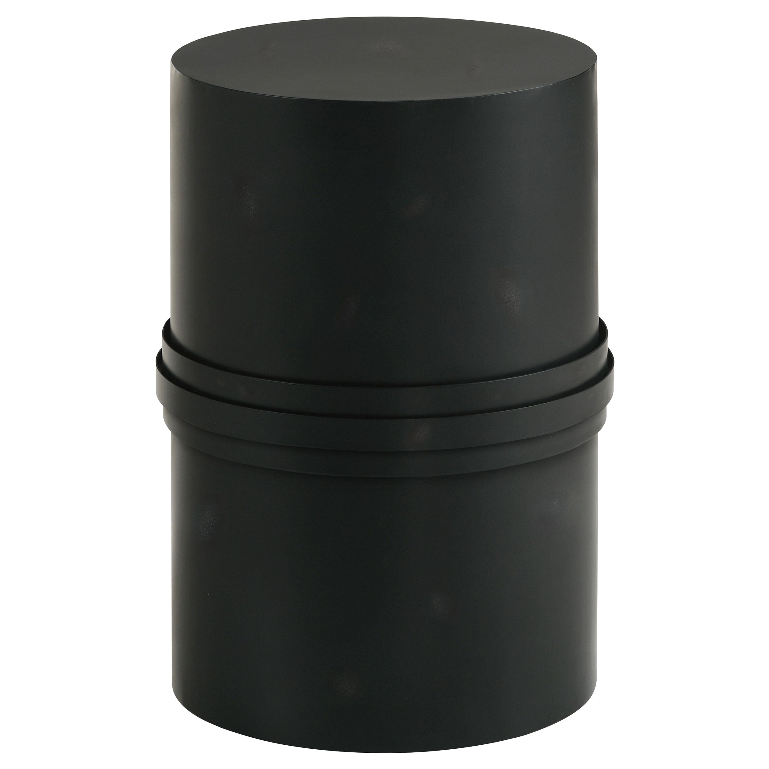 Orleans Furniture - Coaster - Bryce Round Metal Accent Side Table Rustic Black - 930259