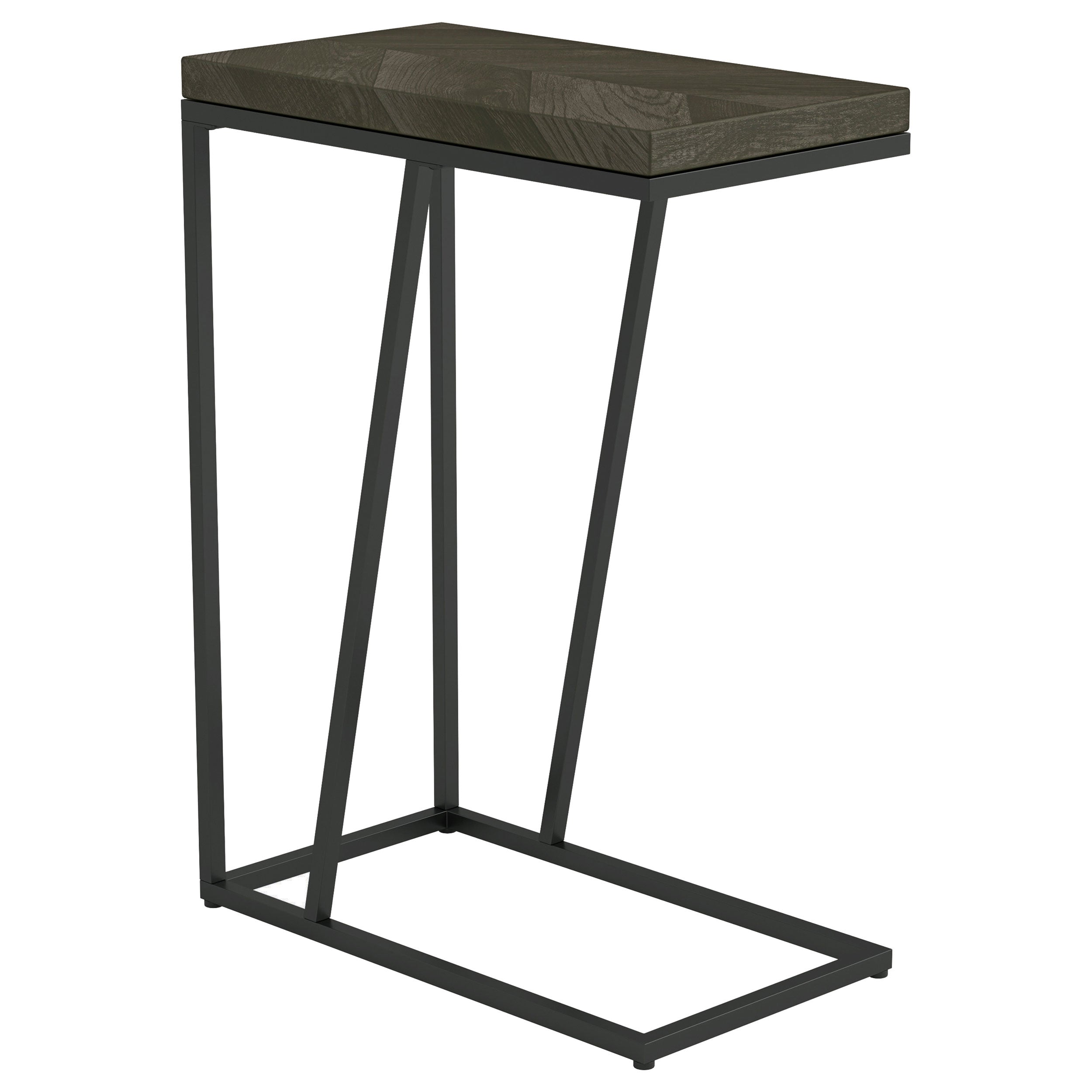 Orleans Furniture - Coaster - Sergio Engineered Wood C-Shaped Sofa Side Table Rustic Grey - 931146