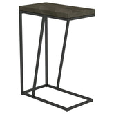 Orleans Furniture - Coaster - Sergio Engineered Wood C-Shaped Sofa Side Table Rustic Grey - 931146