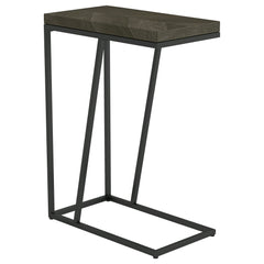 Orleans Furniture - Coaster - Sergio Engineered Wood C-Shaped Sofa Side Table Rustic Grey - 931146