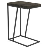 Orleans Furniture - Coaster - Carly Expandable Engineered Wood C-Shaped Side Table Grey - 931156