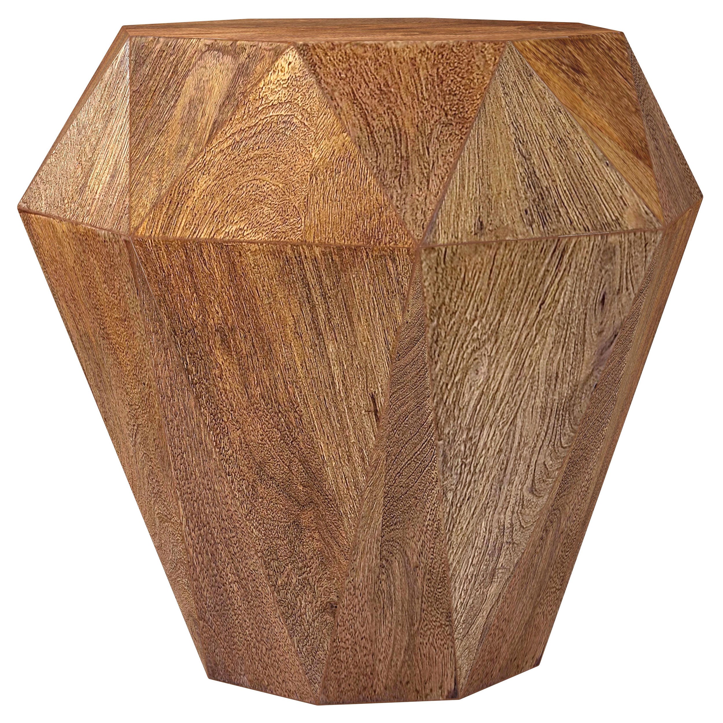 Orleans Furniture - Coaster - Jacinto Octagonal Solid Mango Wood Side Table Natural Brown - 931158