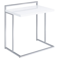 Orleans Furniture - Coaster - Dani Rectangular C-Shaped Sofa Side Table White High Gloss - 936118
