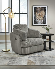 Orleans Furniture - Ashley Furniture - Tie-Breaker Living Room - Swivel Glider Recliner / Ivory - 9490261