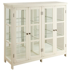 Orleans Furniture - Coaster - Sable 4-door Wood Accent Storage Display Cabinet Off White - 950306