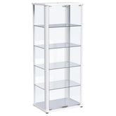 Orleans Furniture - Coaster - Aero 5-shelf Display Curio Cabinet with LED Lighting White - 950399