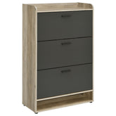 Orleans Furniture - Coaster - Denia 3-tier Engineered Wood Shoe Cabinet Grey - 950404