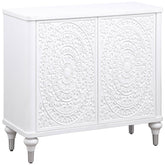 Orleans Furniture - Coaster - Cardella 2-door Mandala Accent Cabinet Distressed White - 950411