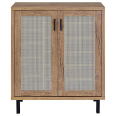 Teller 2-door Shoe Storage Cabinet Natural Oak