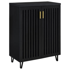 Orleans Furniture - Coaster - Brixton 2-door Entryway Shoe Storage Cabinets Black - 950422