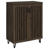 Orleans Furniture - Coaster - Brixton 2-door Entryway Shoe Storage Cabinets Smoked Oak - 950423