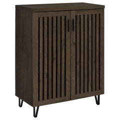 Orleans Furniture - Coaster - Brixton 2-door Entryway Shoe Storage Cabinets Smoked Oak - 950423