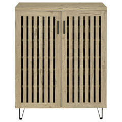 Brixton 2-door Entryway Shoe Storage Cabinets White Oak