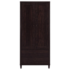 Wadeline 2-door Tall Accent Storage Cabinet Rustic Tobacco