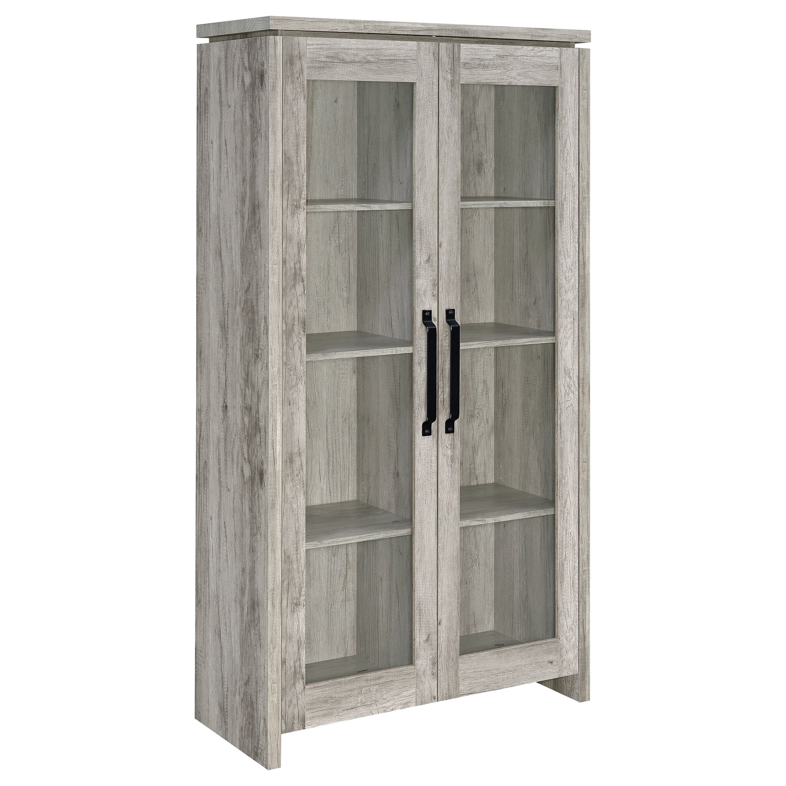 Orleans Furniture - Coaster - Alejo 2-door Engineered Wood Tall Cabinet Grey Driftwood - 950783