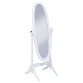 Orleans Furniture - Coaster - Foyet Wood Adjustable Full Length Cheval Mirror White - 950802