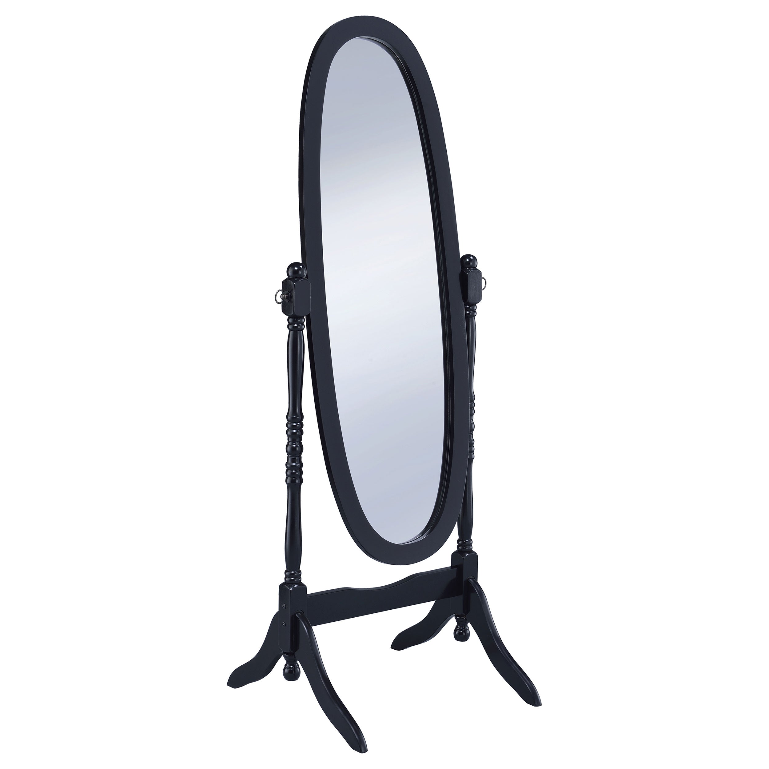 Orleans Furniture - Coaster - Foyet Wood Adjustable Full Length Cheval Mirror Black - 950803