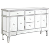 Orleans Furniture - Coaster - Duchess 5-drawer Mirrored Storage Accent Cabinet Silver - 950849