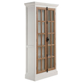Orleans Furniture - Coaster - Tammi 2-door Wood Tall Cabinet Distressed White and Brown - 950965
