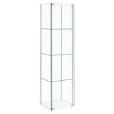 Orleans Furniture - Coaster - Bellatrix 4-shelf Clear Glass Curio Cabinet White - 951072