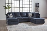 Orleans Furniture - Ashley Furniture - Albar Place Sectional - RAF 2-Piece Sectional / Cobalt - 95302S2